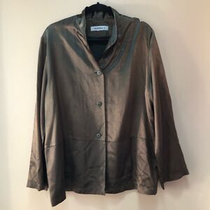 Hino & Malee Silky Oversized Tunic Blouse 
Long sleeve